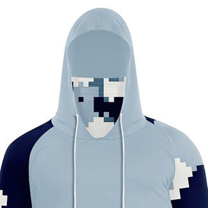 Custom Fishing Mask Hoodie Shirts Sublimation Design Pattern Outdoor Sunscreen Fishing Wear - Product Image 3