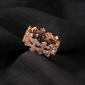 925 <b>Sterling</b> <b>Silver</b> Moissanite Cross <b>Ring</b>, Geometric Statement Jewelry, Wholesale Luxury <b>Ring</b> for Women & <b>Men</b> - Product Image 3