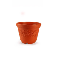 Maceta Sunny Pot de 5 Pulgadas, Ligera, Duradera, Ecológica, de Plástico, Estilo Vintage/Moderno, Decorativa, para Interiores y Exteriores, Mini Maceta