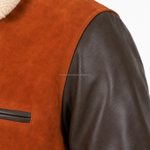 Custom Varsity <b>Jacket</b> for Men Wholesale Letterman Baseball College Bomber <b>Jacket</b> Men's <b>Jacket</b> with Embroidery Chenille Patch OEM - Product Image 4