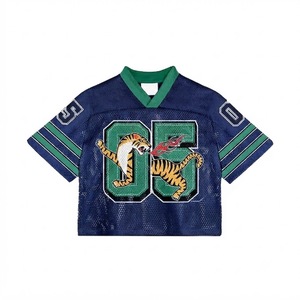 Camiseta de Fútbol de Malla con Estampado Personalizado, Manga Corta, para Entrenamiento Deportivo, Transpirable, Uniforme Deportivo Unisex, OEM, ODM, al por Mayor - Product Image 6