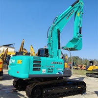 Excavatrice sur chenilles Hitachi ZX200-5A de marque haut de gamme, fidélité d'usine d'origine, excellente, 20 tonnes, hydraulique, à vendre