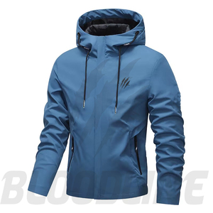 BLOODLINE INTERNATIONAL Men's Color Blocking <b>Waterproof</b> Breathable Windproof Eco-Friendly Quick Dry Puffer <b>Jacket</b> Zipper Closure - Product Image 5
