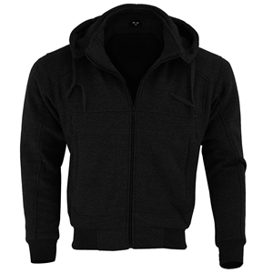 Sweat à capuche pour moto avec doublure entièrement protectrice en polaire, 25 couleurs, homologué CE, équipement de motard entièrement sécurisé - Product Image 5