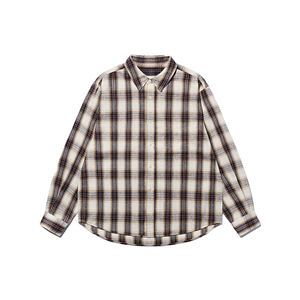 Chemise en flanelle décontractée pour homme, col mandarin uni, 100% coton, manches longues, écologique, séchage rapide, respirante - Product Image 5