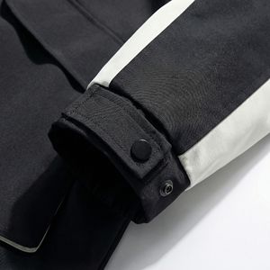 Veste de terrain noire à capuche |   Parka tactique résistant aux intempéries avec empiècements contrastés aux manches |   Fabricant OEM de produits de survie et d'outdoor - Product Image 6