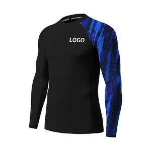2026 Latest Design High Quality Men's Rash Guard Full Sleeve Spandex/Polyester Quick Dry Customizable Breathable <b>Comfortable</b> - Product Image 3