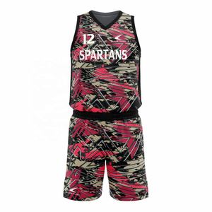 Ensemble de maillot de basket-ball personnalisé respirant antibactérien à séchage rapide 2025 imprimé numériquement taille XS adultes maillot en mesh shorts - Product Image 1