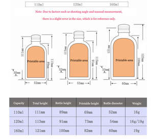 PET <b>Empty</b> Cosmetic Glass Bottles Customizable 2025 110ml 120ml 160ml Essential Oils Personal Care Sprays Wholesale Packaging <b>Box</b> - Product Image 5