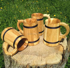 Tasse en bois d'olivier 100% naturelle et écologique, mug en bois, tasse à espresso, mug en bois naturel de Falak World Export - Product Image 3