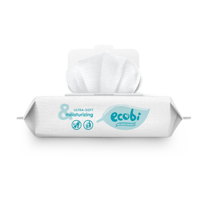 Ecobi 100% Non-Woven Spunlace Baby Wet Wipes Hypoallergenic and Soft for Sensitive Skin for Daily Household Cleaning - Product Image 3