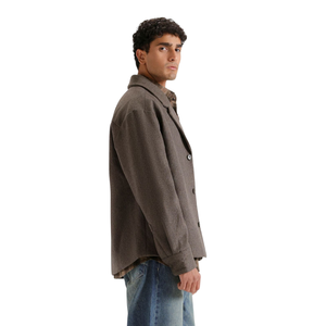 Blouson Bomber Homme en Mélange de Laine, Coupe Décontractée, Léger, Imperméable, Réversible, pour l'Hiver, Usage Quotidien, Qualité Supérieure - Product Image 2