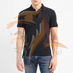 Nouveauté : Polos décontractés pour hommes, vente chaude, logo personnalisé imprimé, 100% coton respirant, couleur unie - Product Image 2