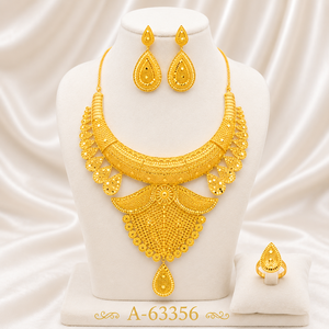 Conjunto de Collar Clásico Vintage, Chapado en Oro de 14K, Cadenas de Aleación de Latón, Regalo de Joyería para Aniversario de Bodas - Product Image 4