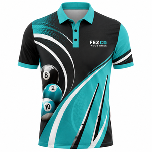 เสื้อโปโลสำหรับการแข่งขันบิลเลียด เสื้อคลับบิลเลียดสำหรับผู้ชาย เสื้อทีมสนุกเกอร์ลำลอง เสื้อฟุตบอลสำหรับทีมแข่งขัน - Product Image 1