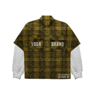 Chemise en flanelle pour homme de qualité supérieure, mélange laine et coton, douce et confortable, idéale pour l'hiver et les activités de plein air. Tout est personnalisable selon vos besoins. - Product Image 1