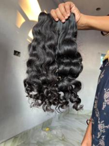 Extensiones de Cabello Humano Virgen Sin Procesar de 22 Pulgadas, Cabello Remy Indio Natural, de un Solo Donante, Ondulado - Product Image 2