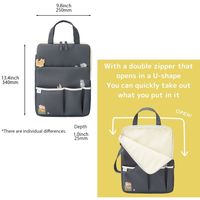 LIHITLAB tas Laptop poliester desain kucing lucu lucu tas koper Laptop Laptop pembawa tangan Laptop untuk hadiah pecinta kucing pesanan jumlah besar