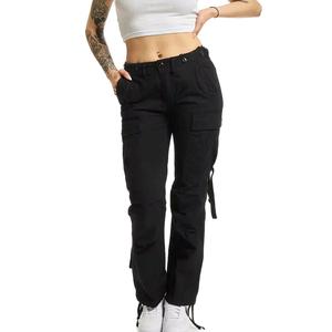 Pantalones Jogger de Mujer de Cintura Alta Elástica, Pierna Recta, Transpirables, Ecológicos, Mezcla de Algodón, Largo hasta el Tobillo - Product Image 6