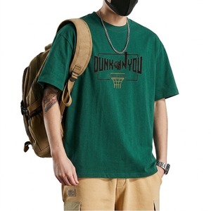 Camiseta de Verano de Manga Corta de Secado Rápido, Estilo Hip Hop, Holgada, Moderna, para Hombre, con Transferencia Térmica, Versátil, Deportiva, con Estampado de Baloncesto - Product Image 1