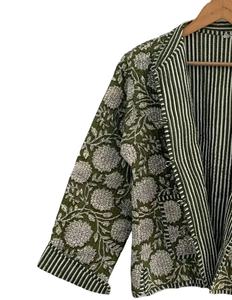 เสื้อโค้ทบีทสำหรับผู้หญิงสำหรับฤดูหนาวเสื้อโค้ทผ้าฝ้าย100% สีเขียวมะกอกสไตล์ใหม่ - Product Image 3