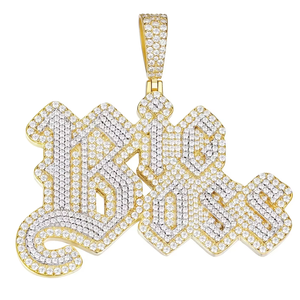 Colgante de Letra 16XO de Plata 925 con Cristales de Estrás y Micro Pavé, Estilo Hiphop, Amuleto Unisex, Regalo de Joyería - Product Image 2