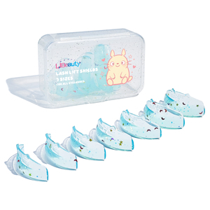 Libeauty Premium Varillas de Silicona para Lifting de Pestañas, Protectores Reutilizables para Lifting de Pestañas en 7 Tamaños, Almohadillas con Brillo en Forma de Gato Rosa C-Curl - Product Image 1