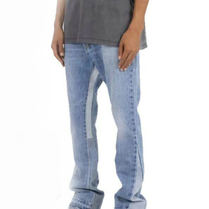 Pantalons en denim de coton classiques personnalisables, style streetwear, pantalons en denim de coton confortables et élégants - Product Image 2