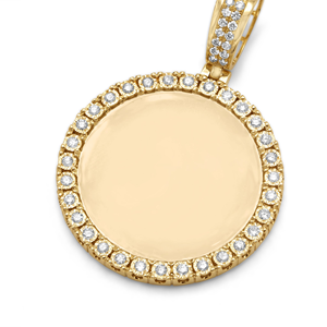 Pendentif Charme Exclusif en Moissanite de Laboratoire Plaqué Rhodium Or 14 carats Style Hip Hop Finition Brillante Bijoux Modernes Unisexe pour - Product Image 5