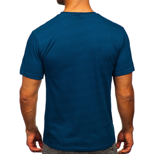 Summer Fashion Men's 100% Cotton Knitted Sublimation T-Shirt-Best Selling Casual Breathable Comfortable High Quality Customized - Product Image 2