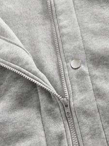 Sudaderas con Cremallera de Algodón Premium 100% Mezclado, Corte Oversize Holgado, Logotipo Minimalista Personalizado, Ropa Urbana, Proveedor de Moda - Product Image 5