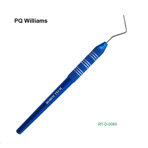 เครื่องมือสำรวจฟันแบบปลายเดี่ยว PQ William Explorer  ออกแบบตามหลักสรีรศาสตร์ ได้รับการรับรองมาตรฐาน CE ระดับ Class I ผลิตจากสแตนเลสโดย Roboz Tech ประเทศปากีสถาน - Product Image 1