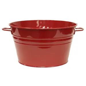 Florero de Metal Hecho a Mano, Producto Decorativo de Diseño de Lujo para Decoración Moderna del Hogar, Exportación Mundial, Suministro al por Mayor, Rojo - Product Image 2