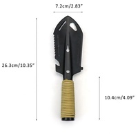 Outil de survie multifonctionnel 7 en 1, petite pelle tactique portable pour le camping, outil d'urgence avec pochette de transport