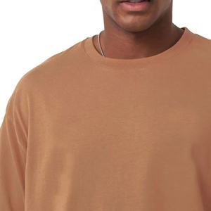 เสื้อยืดโอเวอร์ไซส์คุณภาพสูงสำหรับผู้ชาย ผ้าฝ้าย 100% คอโอเวอร์ไซส์ น้ำหนัก 220 กรัม โลโก้ด้านหน้า ระบายอากาศได้ดี เป็นมิตรกับสิ่งแวดล้อม - Product Image 3