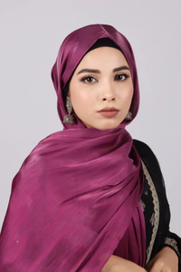 Custom Satin Plain Hijab Scarf Fashion <b>Head</b> <b>Wrap</b> Shawl <b>Silk</b> Feel Fabric OEM ODM Textile Manufacturer - Product Image 4