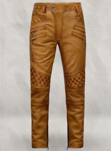กางเกงหนังสีมัสตาร์ดไหม้ยี่ห้อ Outlaw - Product Image 1