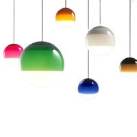 Lampu Gantung Kaca Patri Minimalis Nordik Gaya Krim Modern Kreatif Baru untuk Kamar Tidur, Ruang Makan, dan Meja Bar