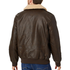 Chaqueta de cuero para hombre de color sólido, estilo casual, para ropa de calle, venta al por mayor, etiqueta privada personalizada, corte ajustado. - Product Image 2