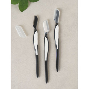 KAI Lot de 3 rasoirs à sourcils pour hommes faits à la main au Japon pour les soins personnels - Product Image 1