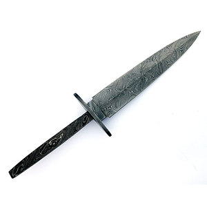 Hoja en bruto de acero de Damasco premium, hecha a mano, para ensamblaje de mangos personalizados, proyectos de bricolaje y uso en taller. - Product Image 6