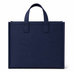 Sac fourre-tout en feutre non tissé en polyester avec logo personnalisé, ouverture supérieure, réutilisable, sac promotionnel, sac de shopping, vente en gros - Product Image 1