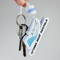 Porte-clés flottant personnalisé avec logo OEM, en mousse EVA souple, étanche, avec mousqueton, impression numérique, portable pour usage maritime