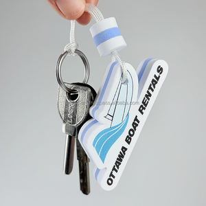 Porte-clés flottant en mousse EVA souple, personnalisé avec logo OEM, promotionnel, étanche, avec mousqueton, portable pour les sports nautiques et marins - Product Image 2