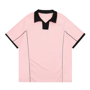 Polos Casuales Unisex Oversize Verdes de Alta Calidad Personalizables Antiarrugas con Patrón Sólido Talla XL para Hombre - Product Image 3