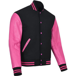 Veste universitaire, veste décontractée pour homme à blocs de couleur avec boutons pour le printemps, l'automne, l'école et le baseball - Product Image 3