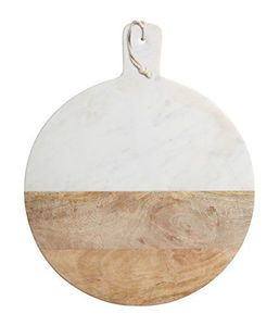 Planche à découper élégante en marbre et en bois, durable, pour la préparation des légumes, des fruits, de la viande, du pain et du fromage - Product Image 6