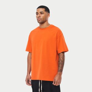 Camisetas de hombre de alta calidad, lisas, con logo personalizado, estilo moderno, cuello redondo, ligeras, de corte holgado, para verano. - Product Image 4