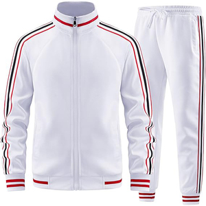 Conjunto de Sudadera con Capucha y Pantalones Deportivos para Hombre, Estilo Urbano, Invierno, Color Sólido, 100% Algodón, Felpa, Tejido Grueso para Deportes - Product Image 1