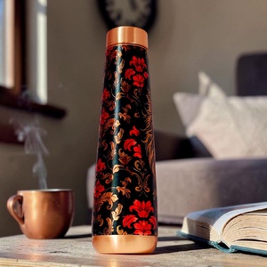 Handmade Artisan Copper Water Bottle-<b>Rustic</b> Handcrafted Traditional Design Eco-Friendly Elegant Craftsmanship Large Capacity - Product Image 3